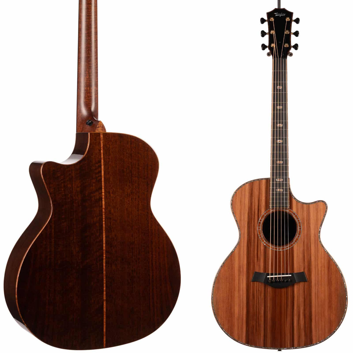 TAYLOR C14CE B6028 Custom Series #28 Grand Auditorium A/E Guitar (Sinker Redwood Top, Walnut Back/Sides, Koa Binding, Brown Sugar Natural Gloss Finish)