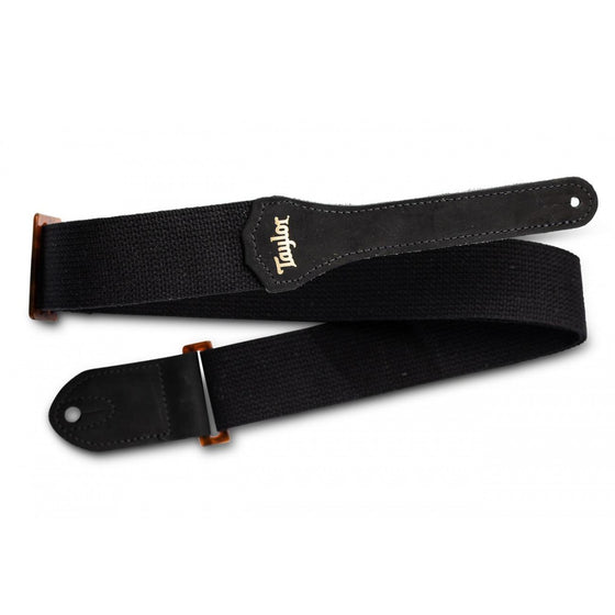 Taylor GSM20006 2" Black Cotton Guitar Strap