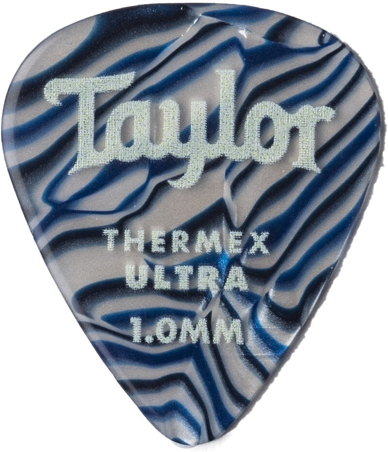 Taylor 80726 Premium Darktone 351 Thermex Ultra Picks, Blue Swirl, 1.00mm, 6-Pack