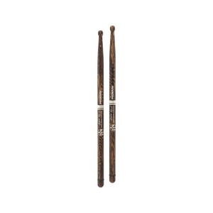 PRO MARK BYOS FireGrain Hickory Marching Drumstick, Wood Tip - TXDCBYOSWFG