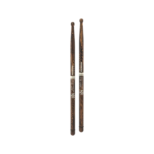 PRO MARK BYOS FireGrain Hickory Marching Drumstick, Wood Tip - TXDCBYOSWFG