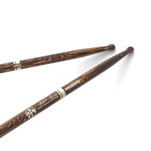 PRO MARK BYOS FireGrain Hickory Marching Drumstick, Wood Tip - TXDCBYOSWFG