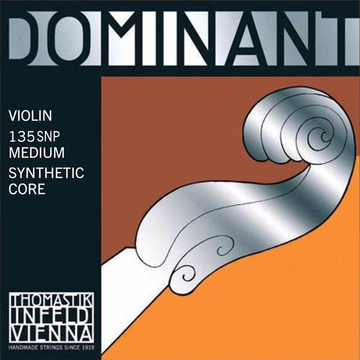 THOMASTIK 135SNP Dominant Violin Set with Carbon Steel, Tin-Plated E String - Ray's Midbell Music
