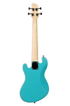 KALA UBASS-SB-BL-FS Solid Body 4-String Surf Blue Fretted UBass w/Bag