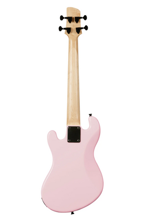 KALA UBASS-SB-LP-FS Solid Body 4-String Pale Pink Fretted UBass