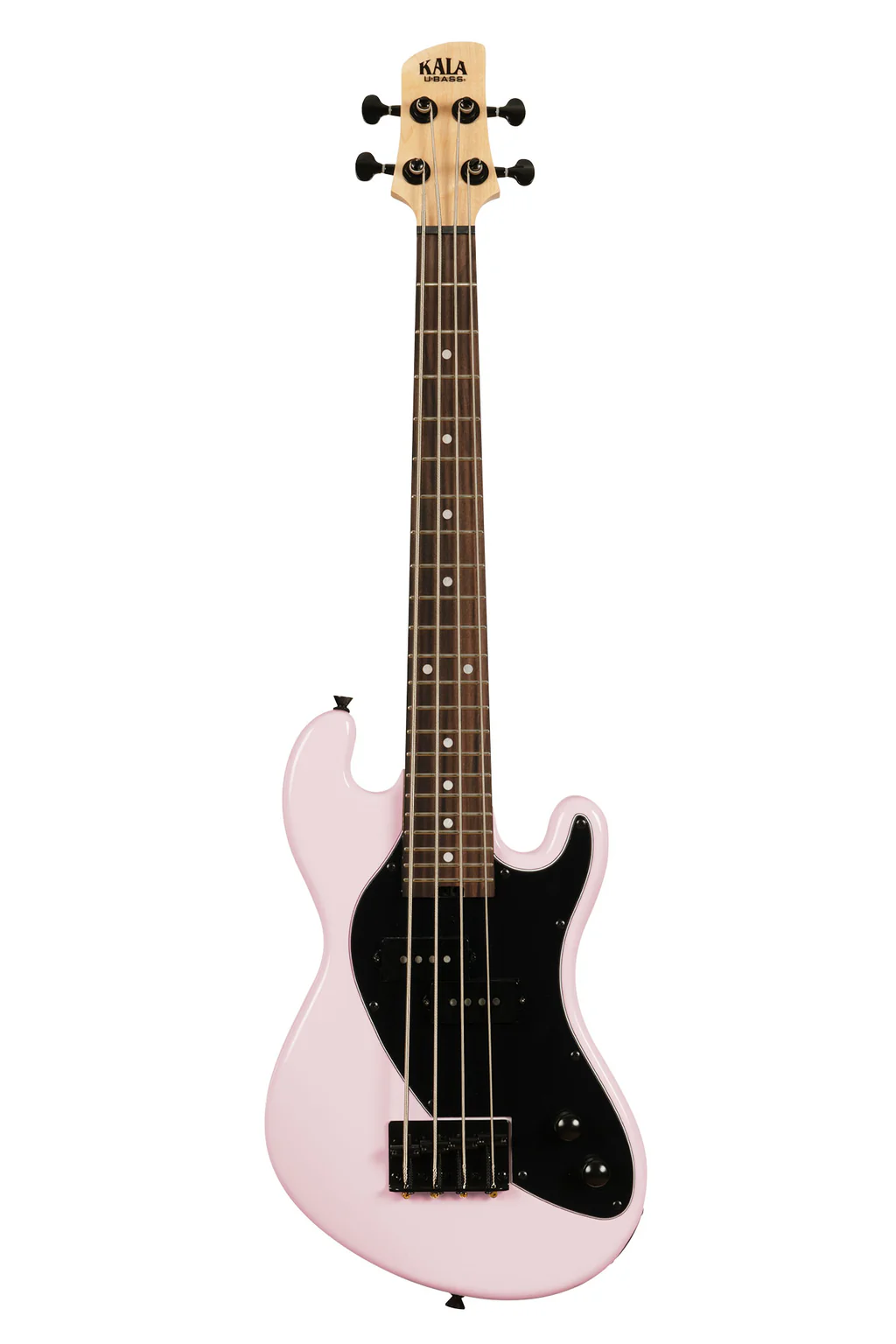 KALA UBASS-SB-LP-FS Solid Body 4-String Pale Pink Fretted UBass