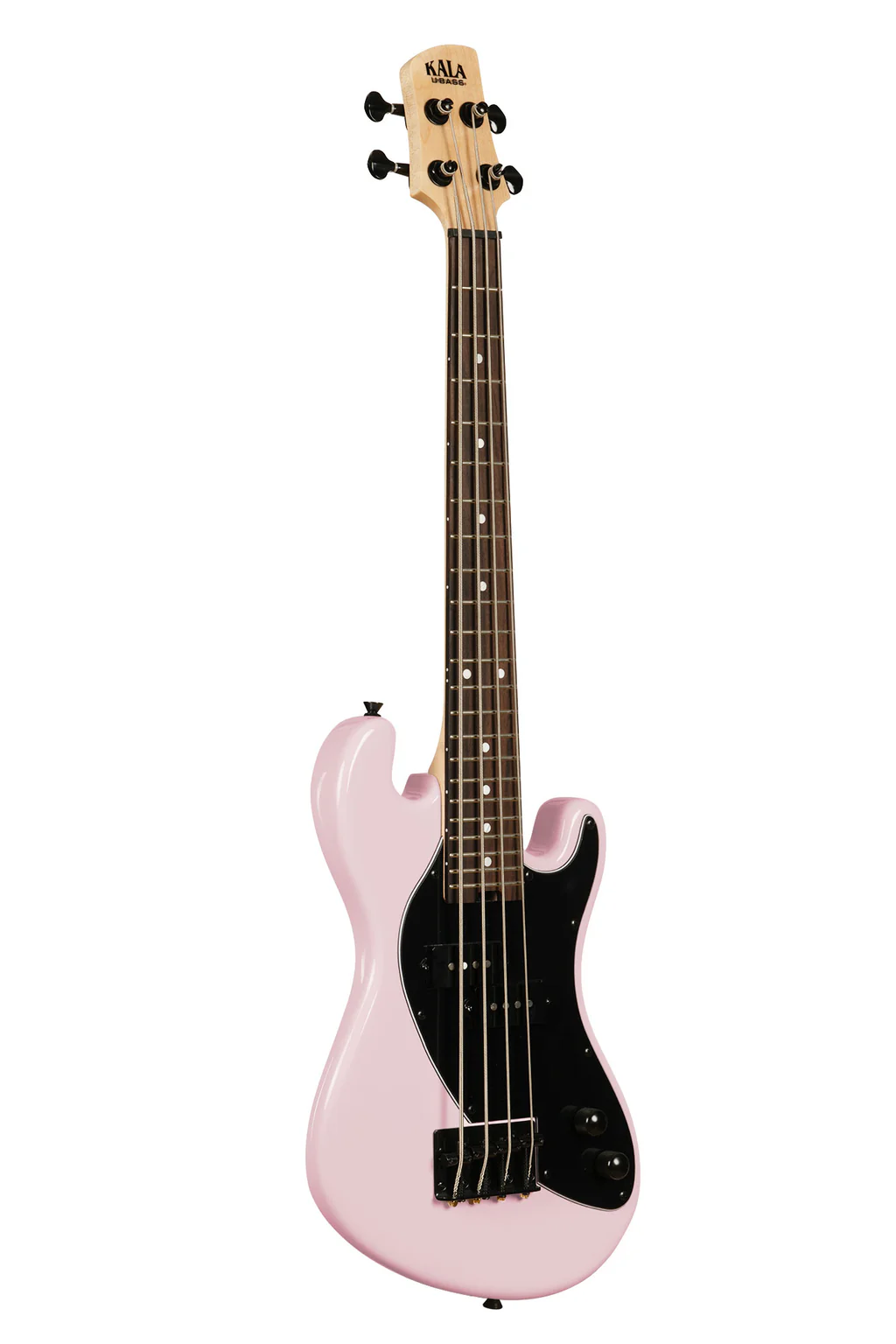 KALA UBASS-SB-LP-FS Solid Body 4-String Pale Pink Fretted UBass