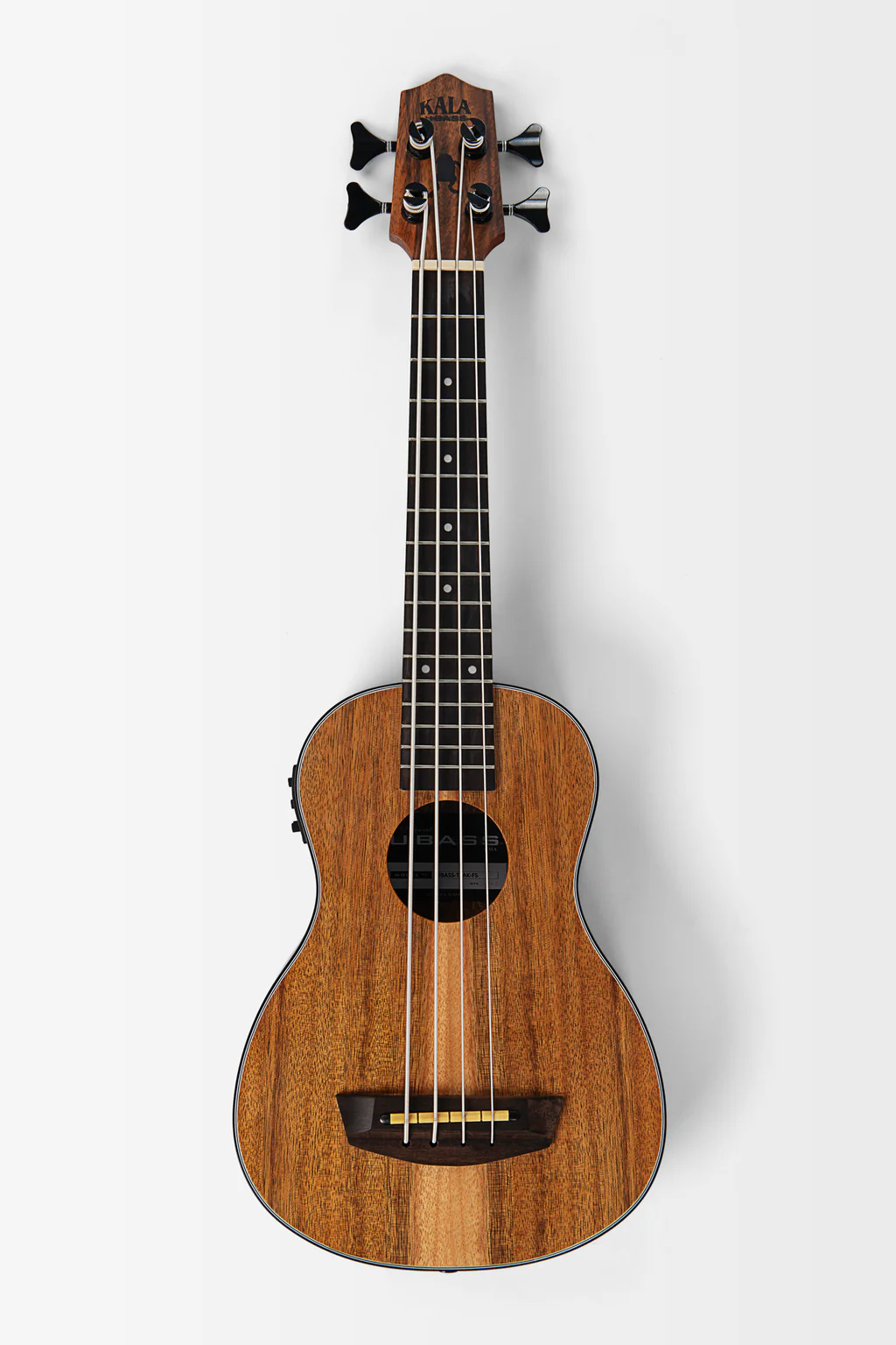KALA UBASS-TEAK-FS Teak Acoustic-Electric UBass w/ Bag