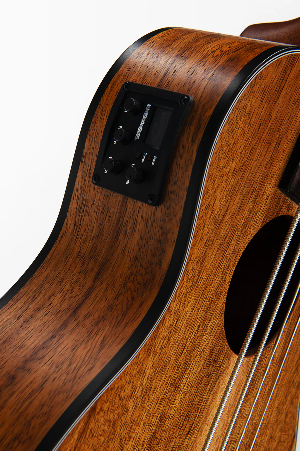 KALA UBASS-TEAK-FS Teak Acoustic-Electric UBass w/ Bag