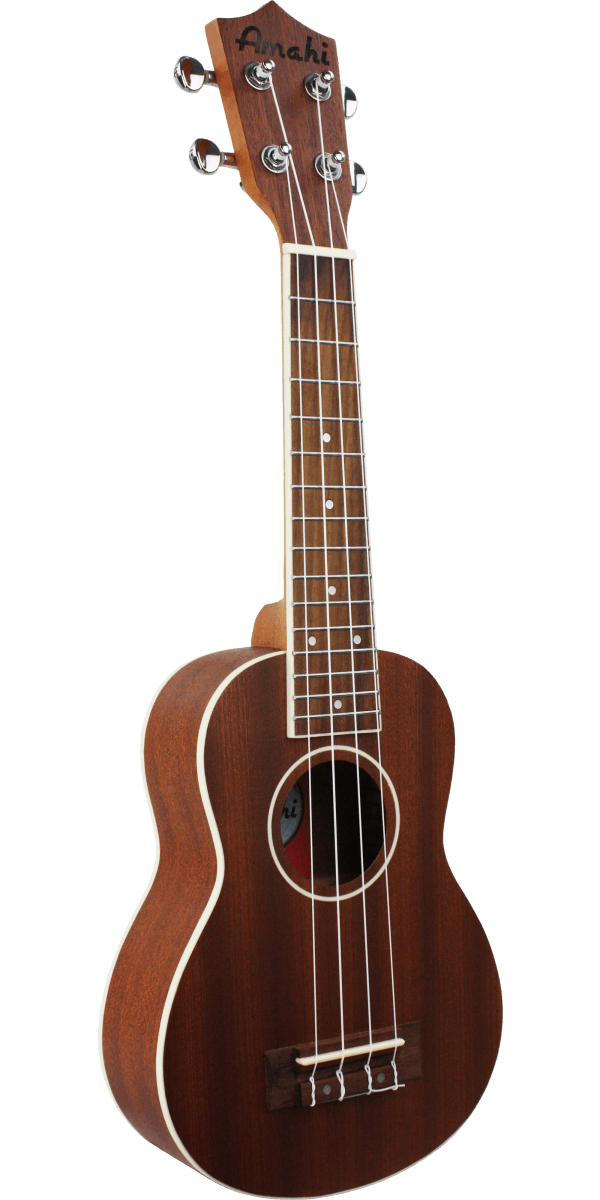 Amahi UK217S Soprano Mahogany Ukulele w/ White Binding & Deluxe Bag - Ray's Midbell Music