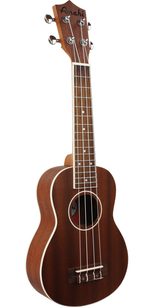 Amahi UK217S Soprano Mahogany Ukulele w/ White Binding & Deluxe Bag - Ray's Midbell Music