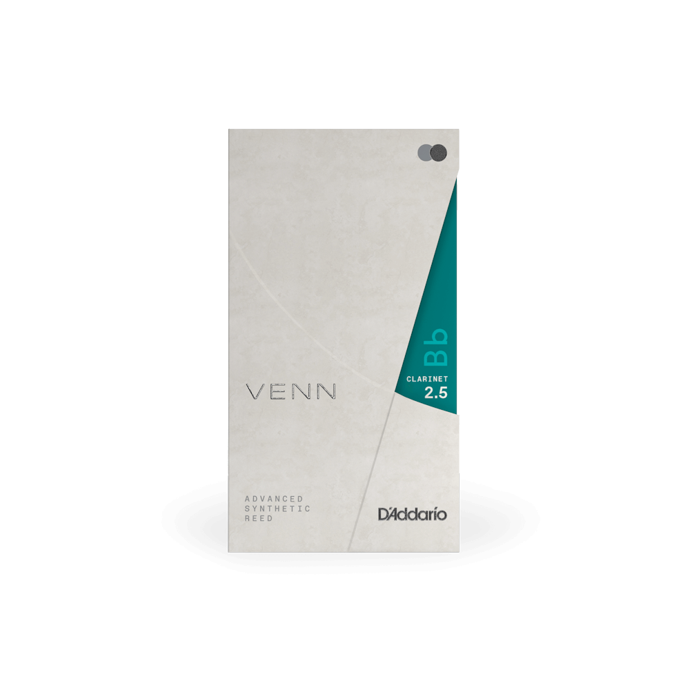 D'ADDARIO VBB0125G2 #2.5 VENN Clarinet Synthetic Reed, G2