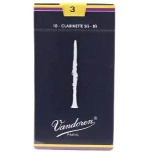 VANDOREN CR103 #3 Clarinet Reeds, Box of 10 - Ray's Midbell Music