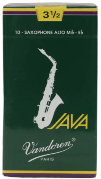 VANDOREN SR2635 #3.5 Alto Sax Java Reed, Box of 10