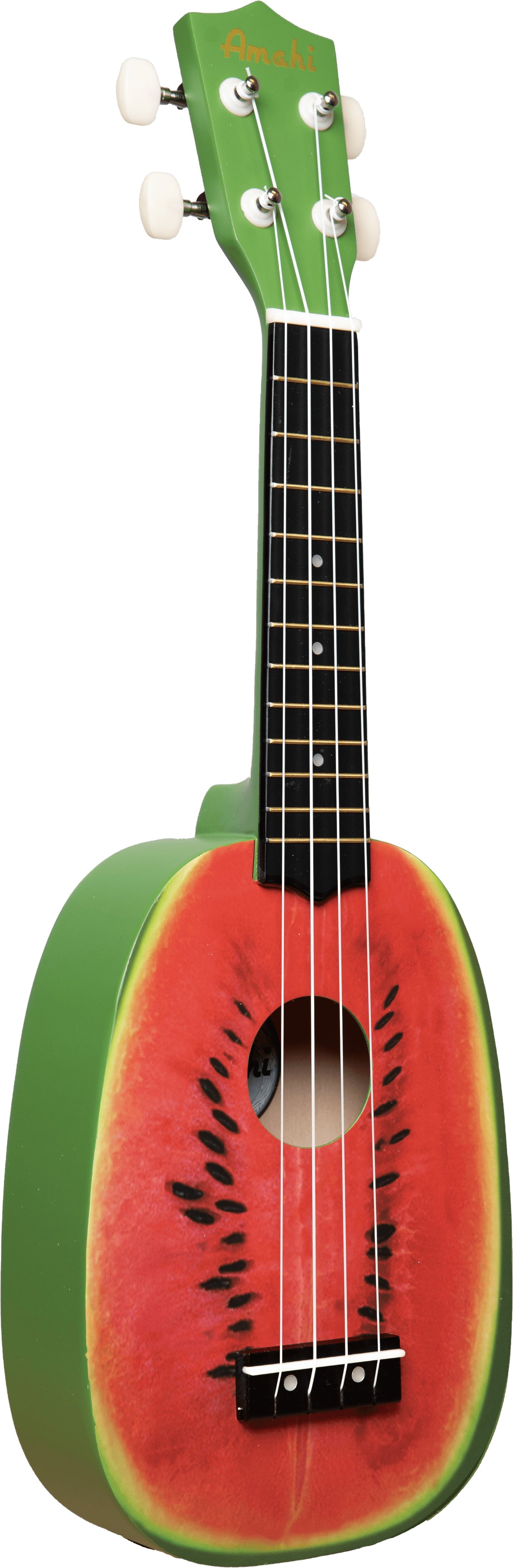 Amahi DDUK17 Watermelon Design Pineapple Shape Ukulele w/ Bag