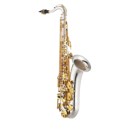 YAMAHA YTS480SGLK Intermediate Tenor Sax, Silver-Plated Body w/ Gold-Lacquered Keys
