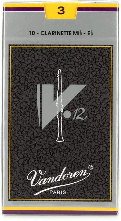 VANDOREN V12 CR613 #3 Eb Clarinet Reeds, Box of 10