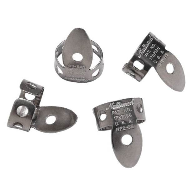 National NP2SS04 Stainless Steel Finger Picks - 4-Pack - Ray's Midbell Music