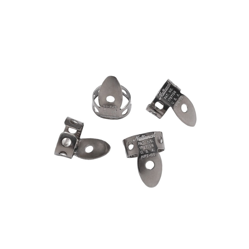 National NP2SS04 Stainless Steel Finger Picks - 4-Pack