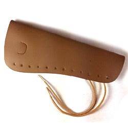 CONN 551 Hand Guard F Horn Soft Brown Leather with laces - Ray's Midbell Music