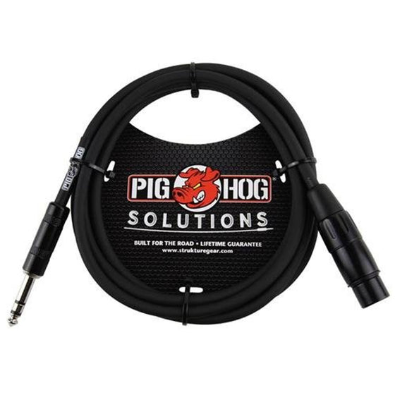 Pig Hog PXTMXF6 6' TRS(M)-XLR(F) Balanced Cable