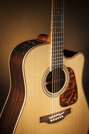 Takamine JTAKP7DC Pro Series All Solid Dread A/E Guitar (Natural)