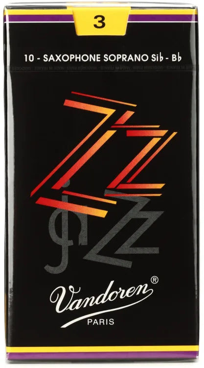 VANDOREN ZZ SR403 #3 Soprano Sax Reeds, Box of 10