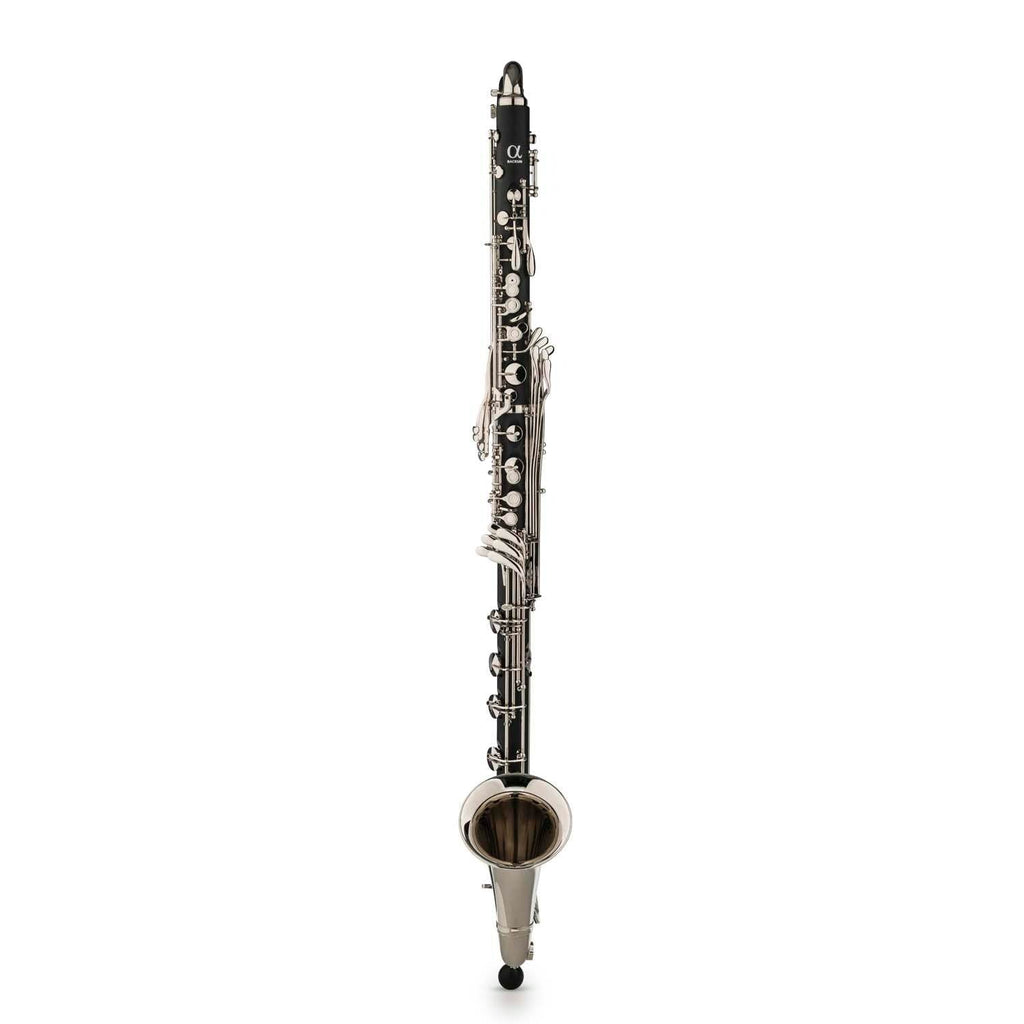 Backun BCLBBALPHACSKZ Alpha Low C Bass Clarinet w/ Silver Plated Keys, 2 - Piece Neck, Backpack Style Case - Ray's Midbell Music
