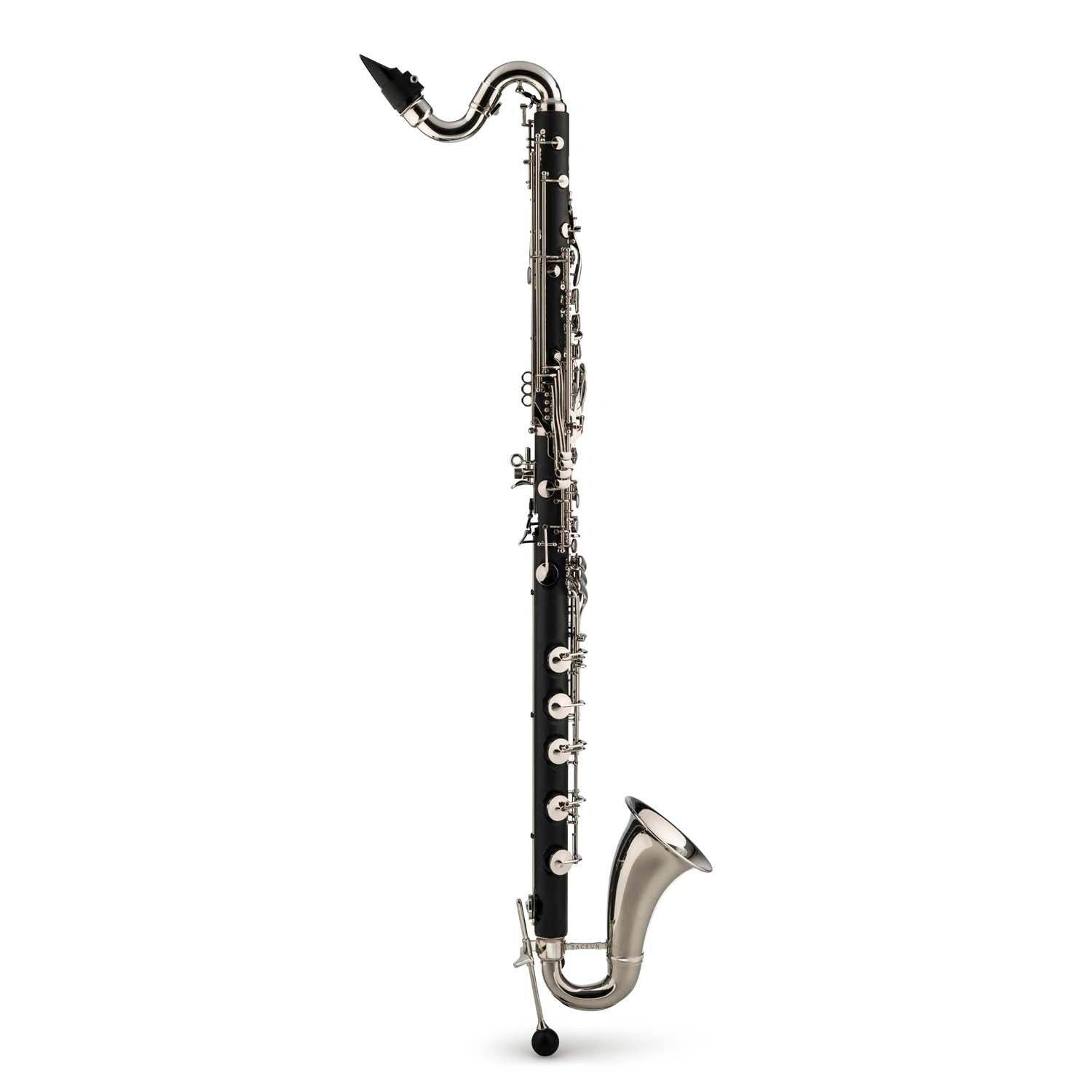 Backun BCLBBALPHACSKZ Alpha Low C Bass Clarinet w/ Silver Plated Keys, 2 - Piece Neck, Backpack Style Case - Ray's Midbell Music