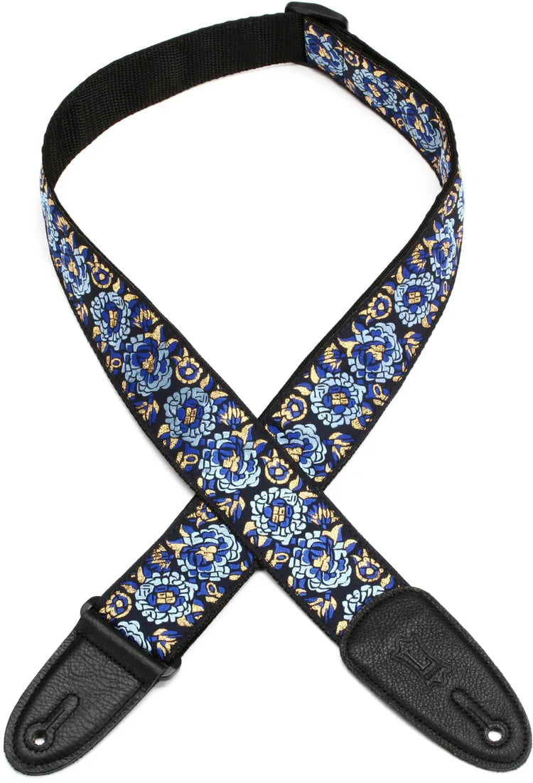 LEVYS M8ASNAV 2" Jacquard Guitar Strap, Navy