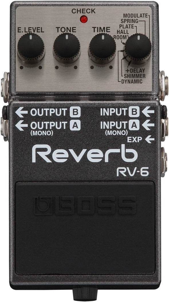 BOSS RV6 Reverb Guitar Pedal - Ray's Midbell Music