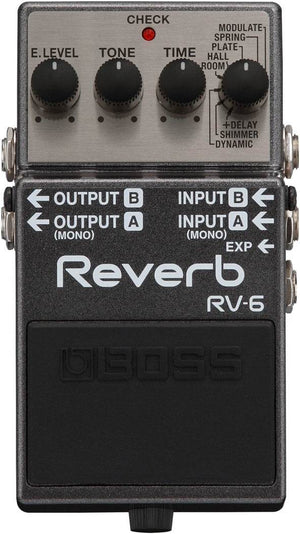 BOSS RV6 Reverb Guitar Pedal - Ray's Midbell Music