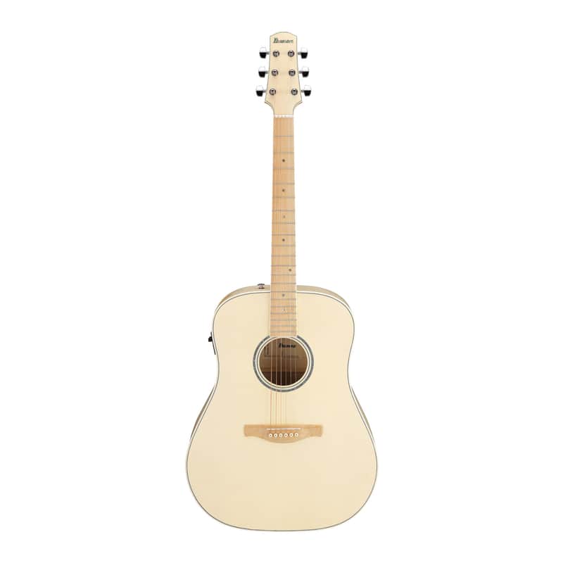 Ibanez  AAD77M1EOAW AA Sereies Grand Dreadnought A/E Guitar W/Maple Fretboard (Open Pore Antique White)