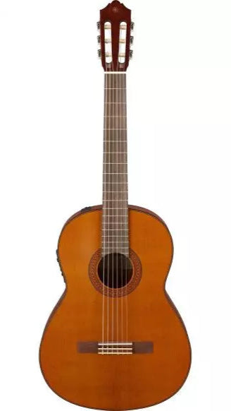YAMAHA CGX122MCNT Acoustic Electric CGX Series Classical Guitar with Solid Cedar Top