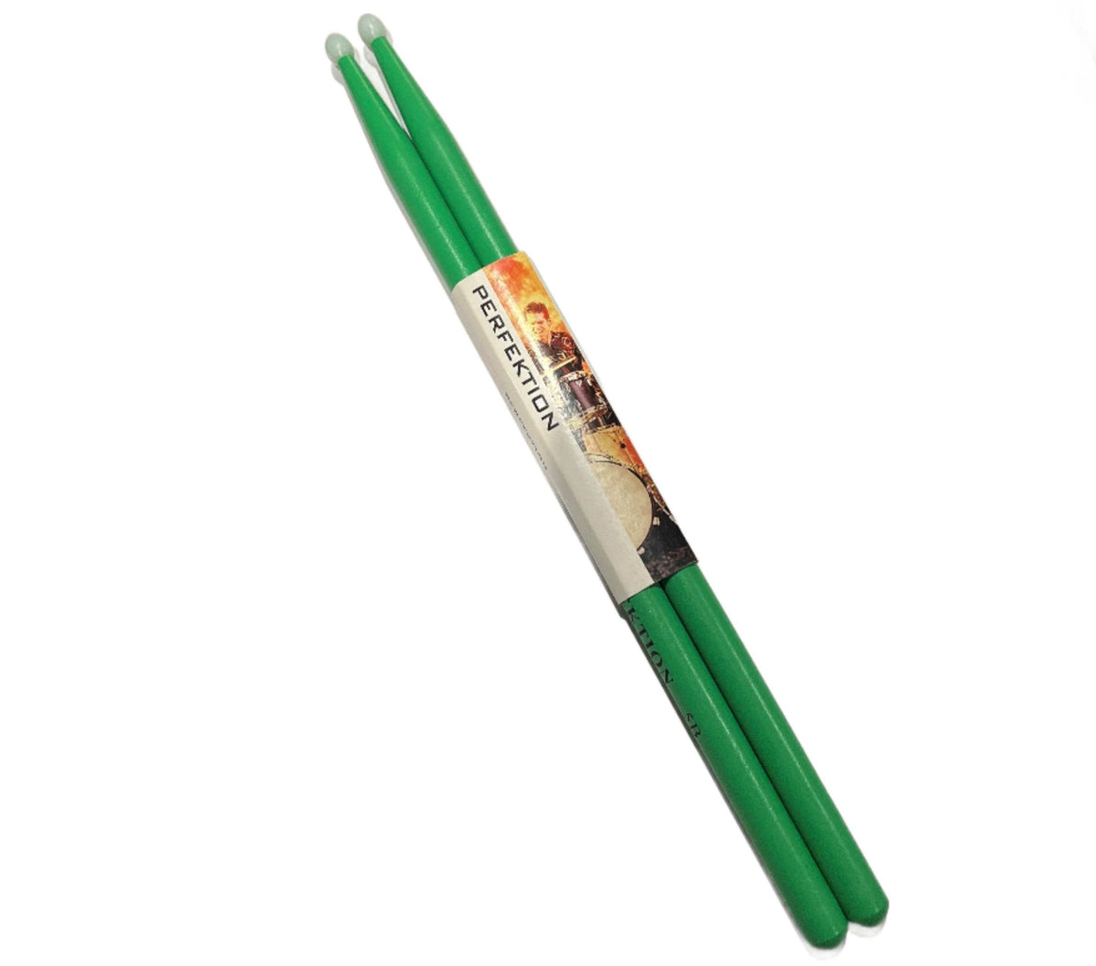 PERFEKTION GRE5B 5BN Green Drumsticks - Ray's Midbell Music