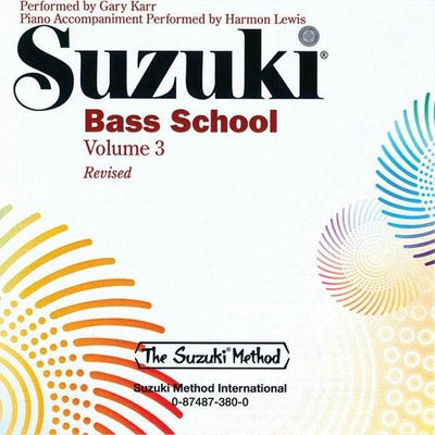 ALFRED 000380 Suzuki Bass School CD, Volume 3 [String Bass] - Ray's Midbell Music