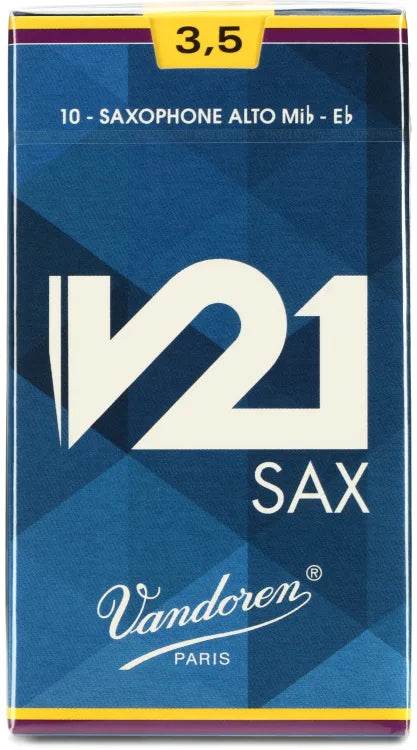 VANDOREN V21 SR8135 #3.5 Alto Sax Reeds, Box of 10 - Ray's Midbell Music