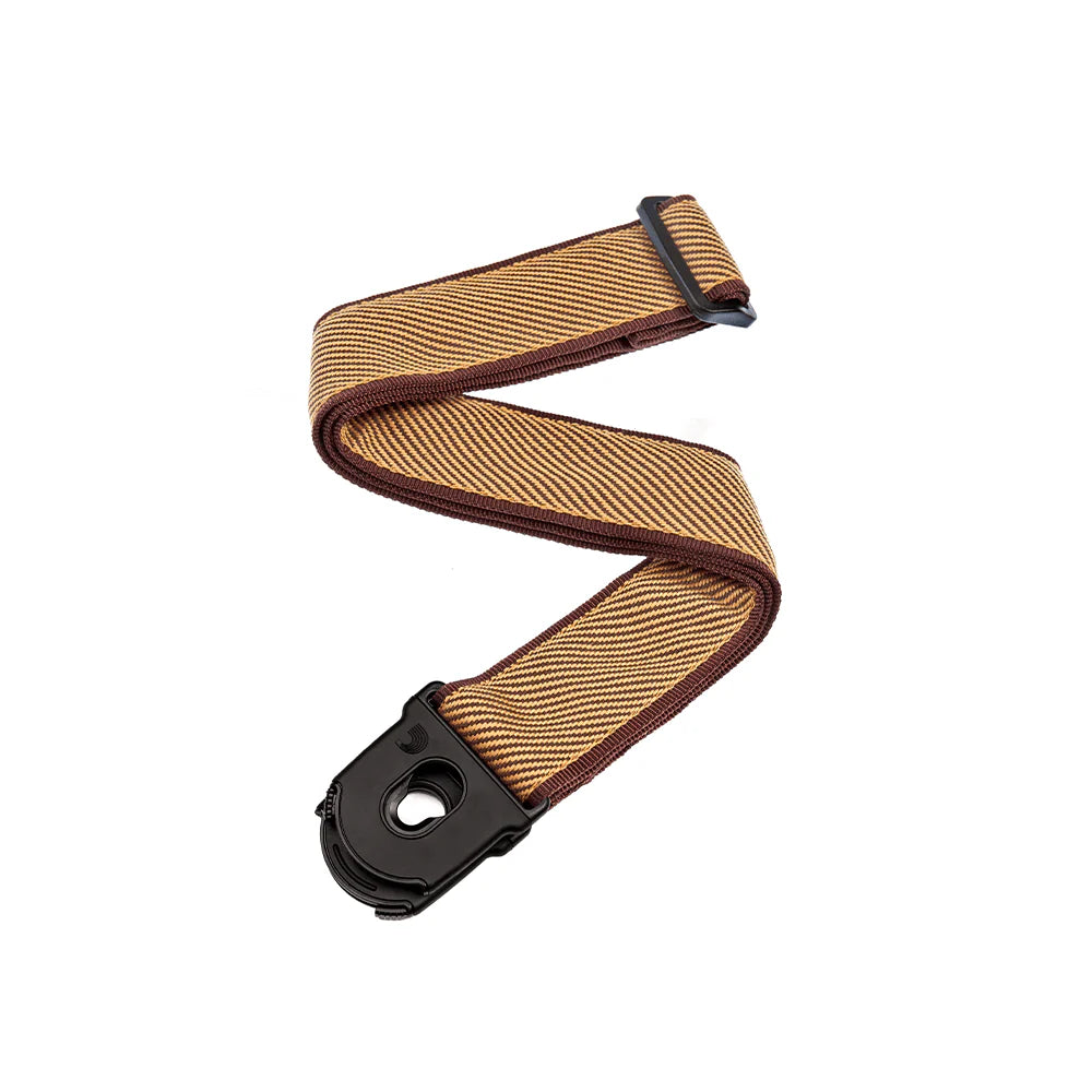 D'ADDARIO 50PLB06 Planet Lock Guitar Strap, Tweed