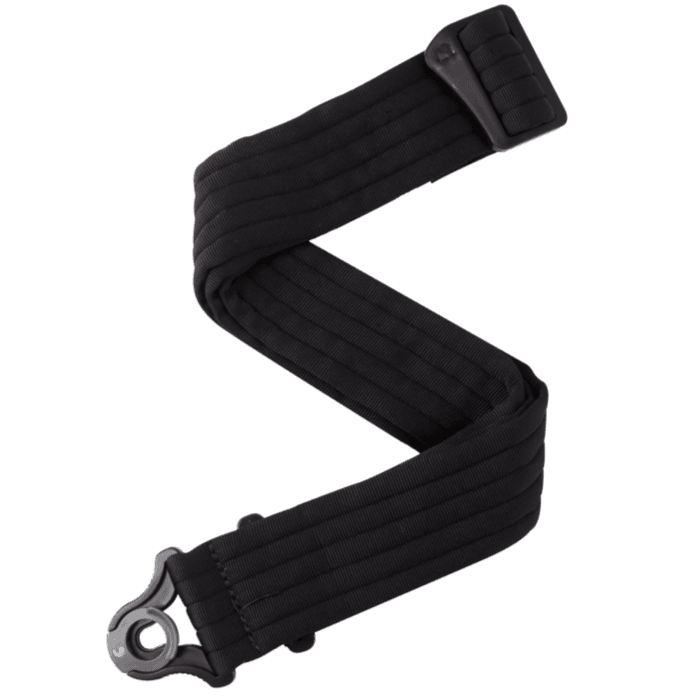 D'ADDARIO 50BAL01 Auto Lock Guitar Strap, Black Stripes - Ray's Midbell Music