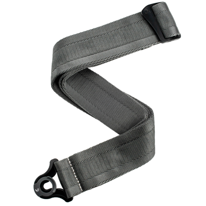 D'ADDARIO 50BAL09 Auto Lock Guitar Strap, Metal Grey