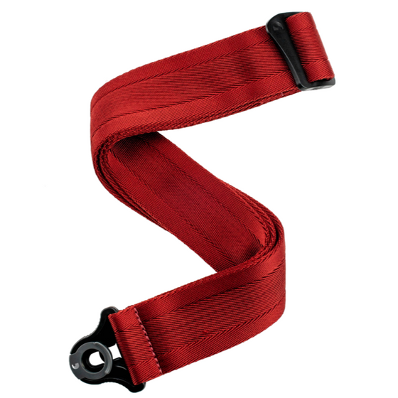 D'ADDARIO 50BAL11 Auto Lock Guitar Strap, Blood Red