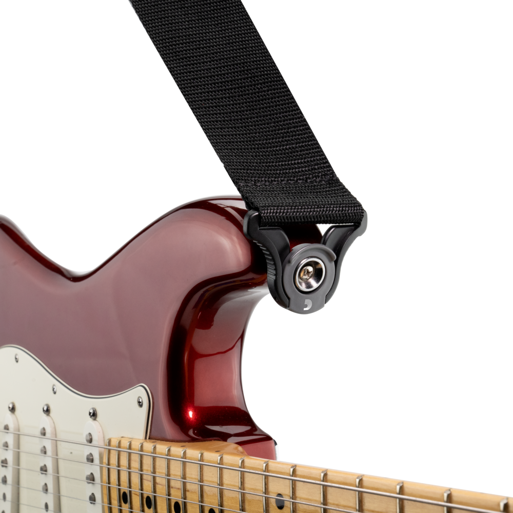 D'ADDARIO PWSAL400 Auto Lock Polypro Guitar Strap, Black