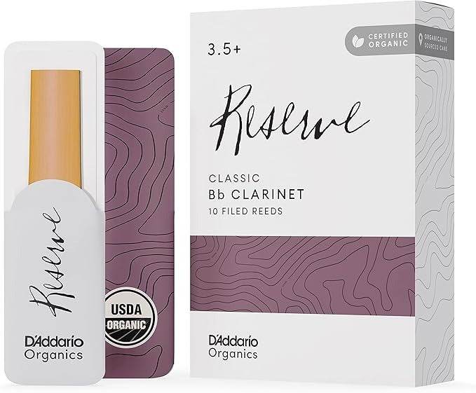 D'ADDARIO ODCT1025 2.5 Organic Reserve Classic Bb Clarinet Reeds, 10 - Pack - Ray's Midbell Music