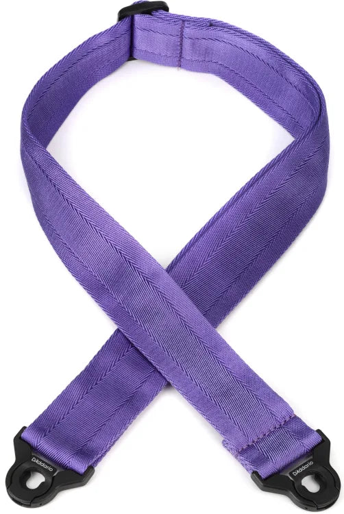 D'ADDARIO 50BAL18 Auto Lock Guitar Strap, Deep Violet