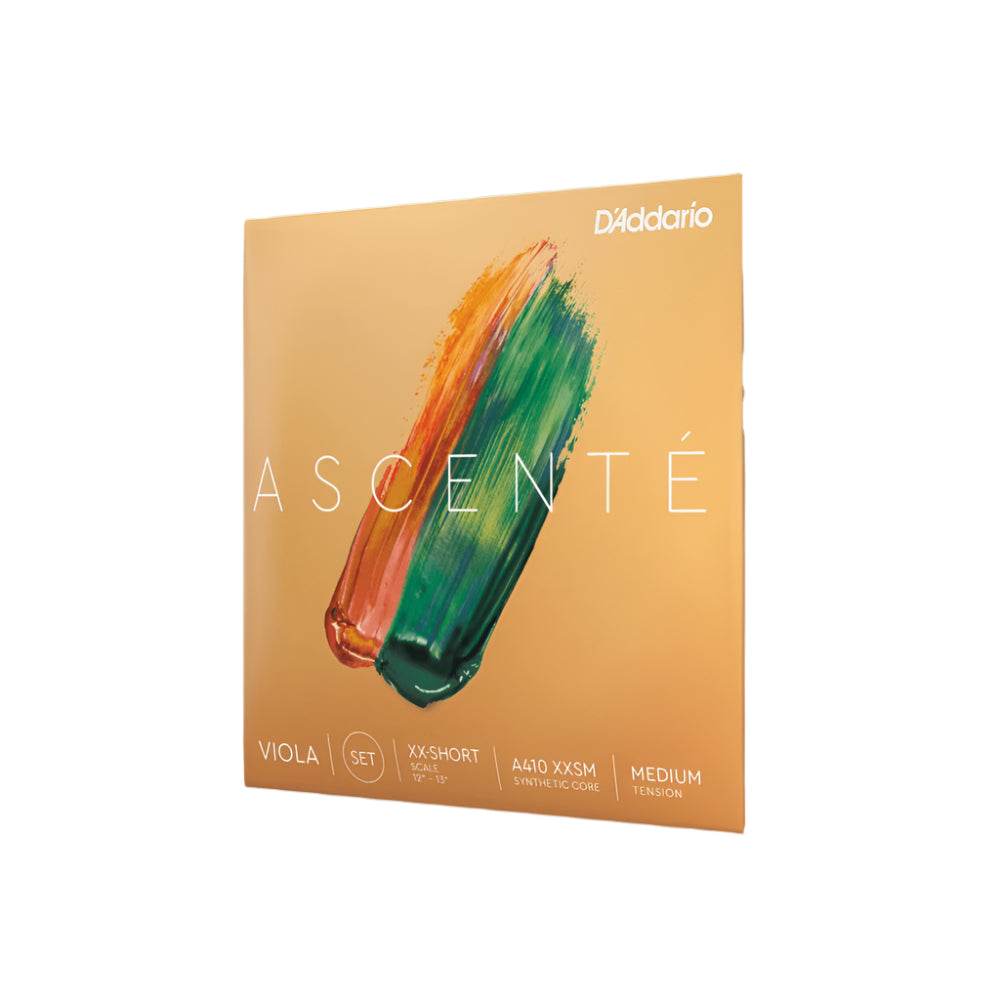 D'ADDARIO A410XXSM Ascenté Viola String Set, Extra-Extra-Short Scale, Medium Tension - Ray's Midbell Music