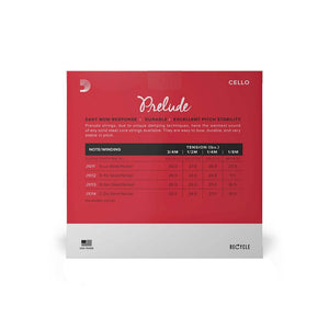 D'ADDARIO J101014M 1/4 Prelude Cello String Set, Medium Tension - Ray's Midbell Music