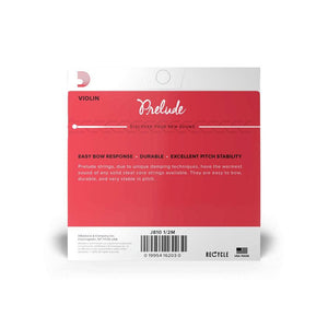 D'ADDARIO J81012M 1/2 Prelude Violin String Set - Ray's Midbell Music