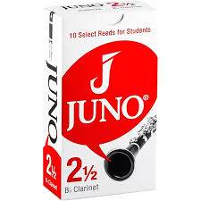 JUNO JCR0125 #2.5 Bb Clarinet Reeds, Box of 10 - Ray's Midbell Music