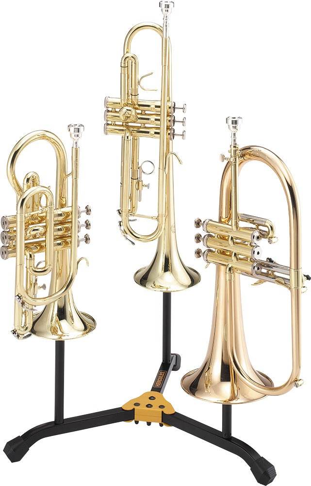 HERCULES DS513BB Dual Trumpet/Cornet/Fluglehorn Stand w/ bag - Ray's Midbell Music