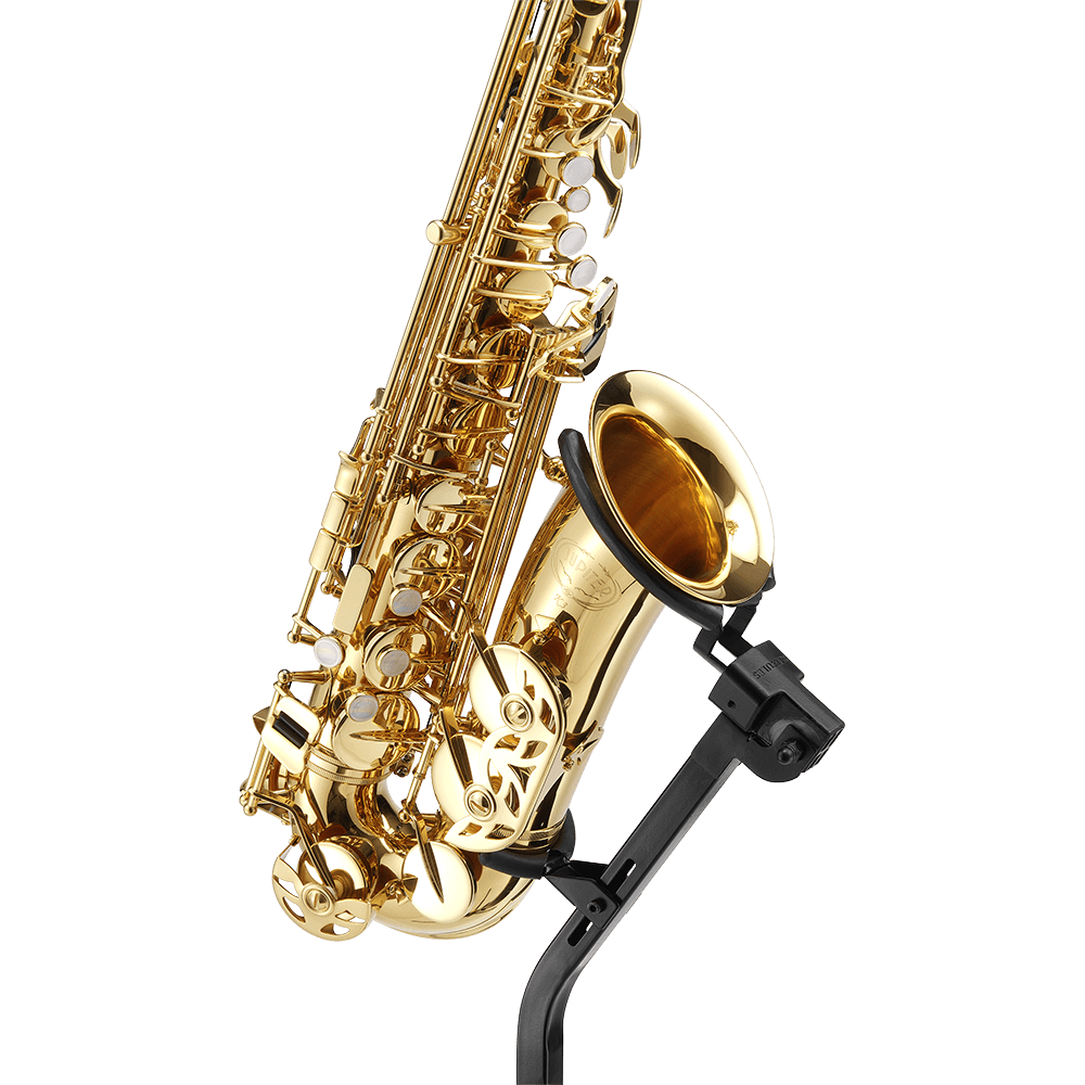 HERCULES DS730B Auto Grip System Alto/Tenor Saxophone Stand (Tall) - Ray's Midbell Music